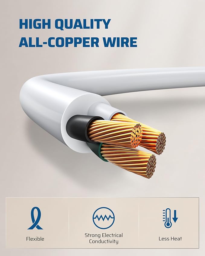 DEWENWILS 6ft Extension Cord, 16 AWG SJTW Weatherproof Power Cable - Image 8