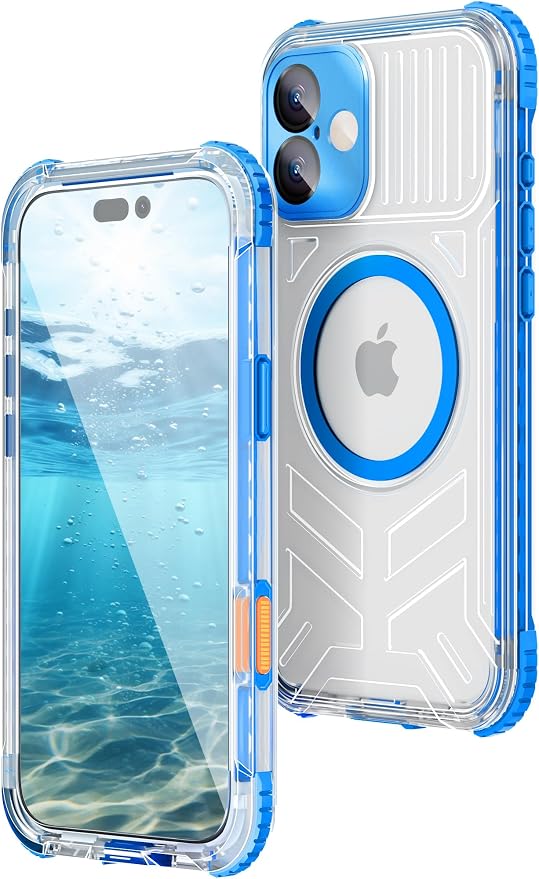 WIFORT for iPhone 16 Waterproof Case, Fit for Magsafe Full Body Magnetic by WIFORT