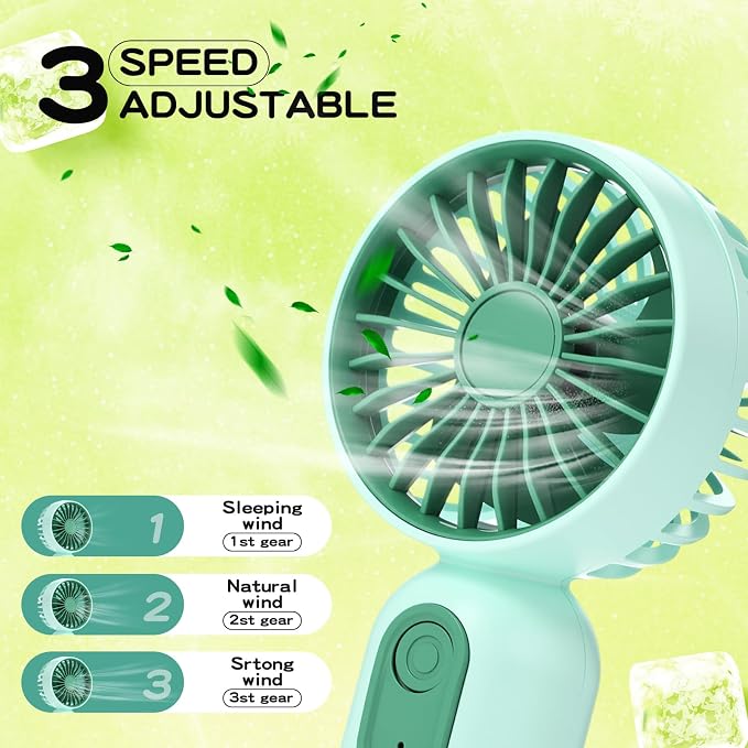 Rossesay 1 Pcs Mini Portable Fan Bulk Cute Handheld Lightweight Small Little - Image 3