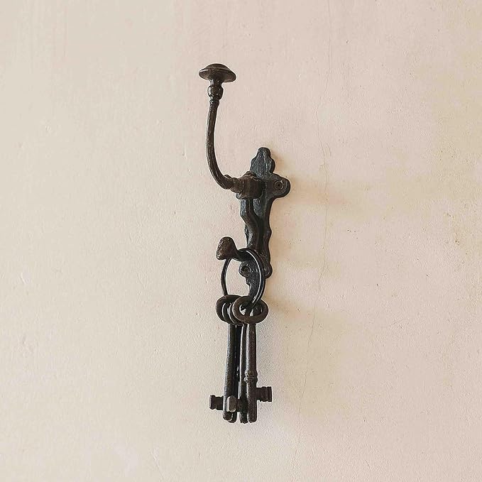 Mystic Colonial Rustic Cast Iron Wall Hooks – Heavy Duty Vintage Utility Hooks - Image 6