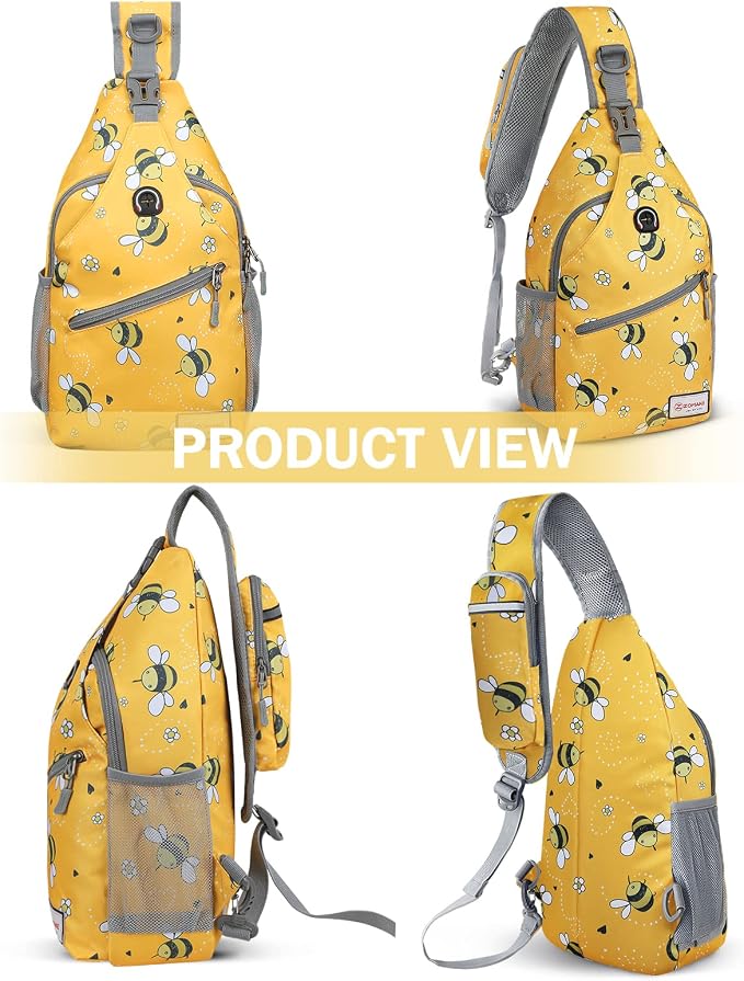 ZOMAKE Sling Bag, Small Crossbody Sling Backpack, Water Resistant Shoulder - Image 6