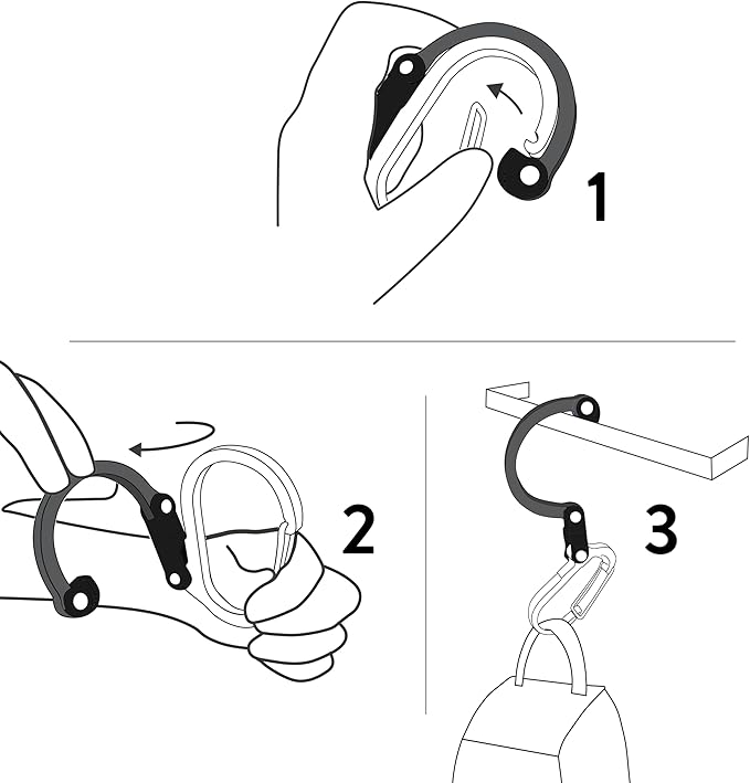 GEAR AID HEROCLIP Carabiner Gear Clip and Hook, - Image 4