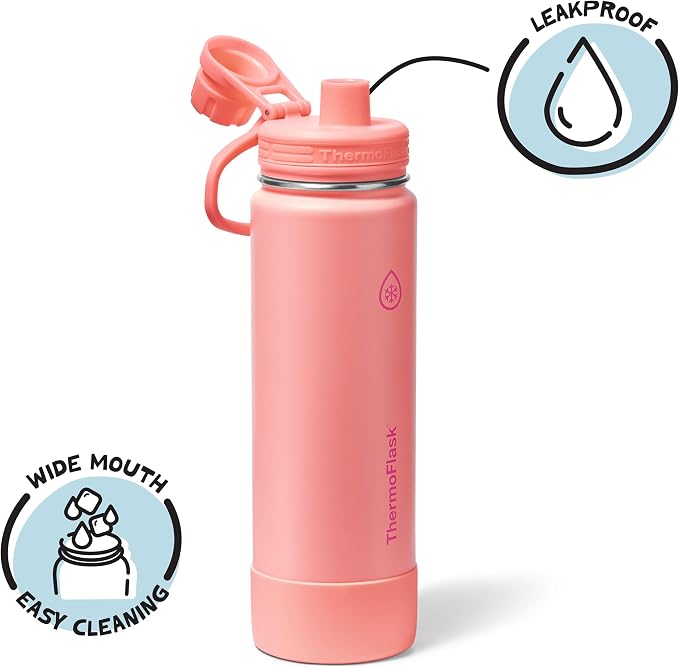 ThermoFlask 24 oz Double Wall Vacuum Insulated Stainless Steel Water Bottle - Image 3