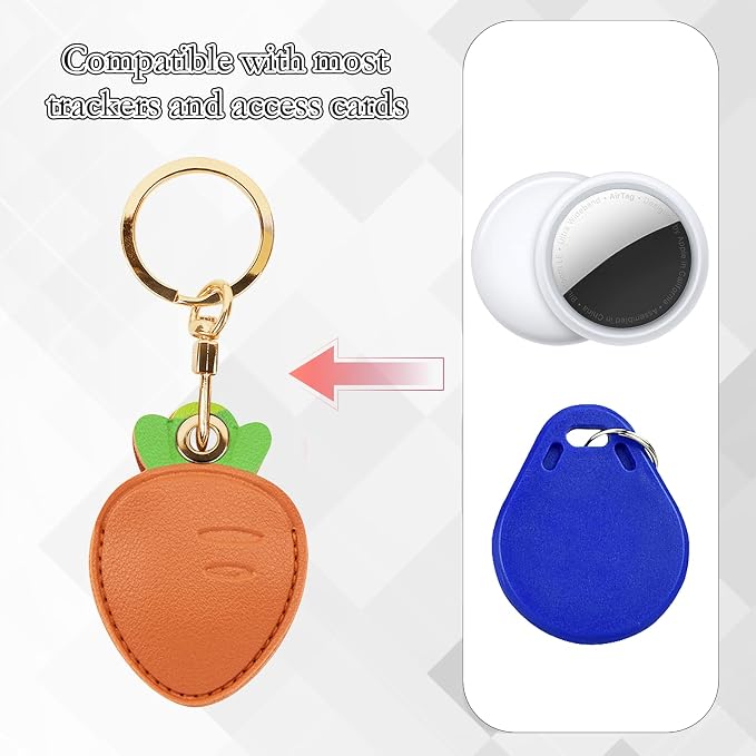 Leather Keychain Case Holder Compatible - Image 4