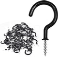 Cup Screw Hooks, 3/4 inch Vinyl Coated Ceiling Hooks, 160 Pack Screw in Plant by DRTDERUITAI