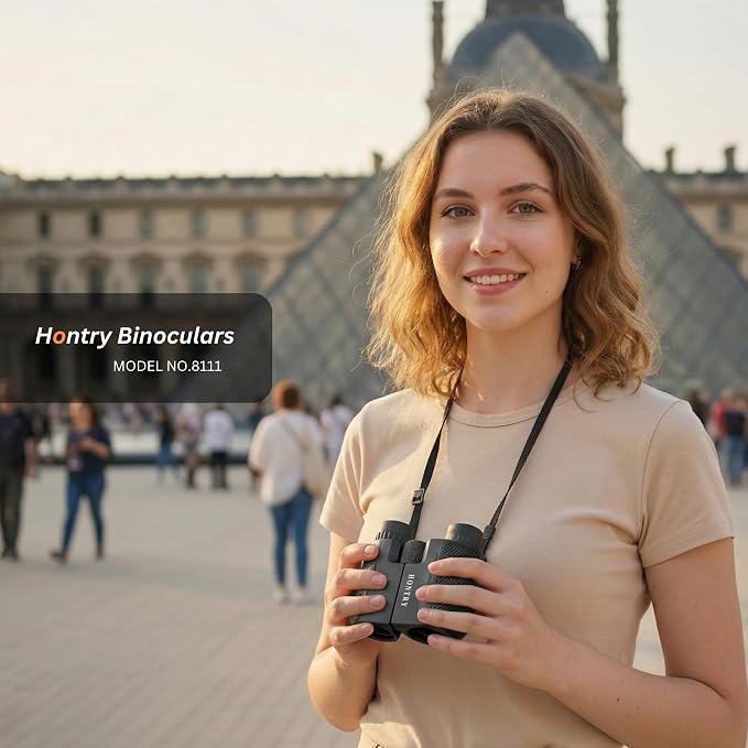 Hontry Binoculars for Adults and Kids, 10x25 Compact Binoculars for Bird - Image 9
