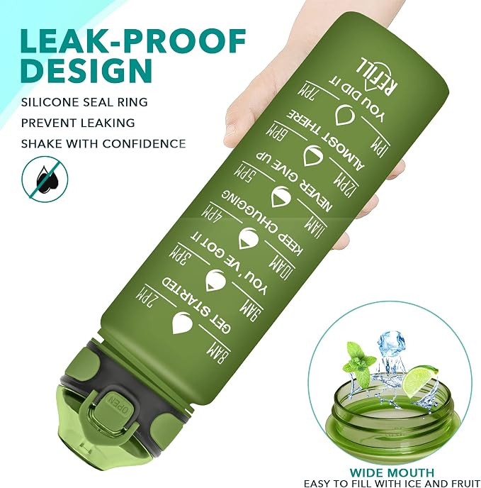 Enerbone 32 oz Drinking Water Bottle - Image 4