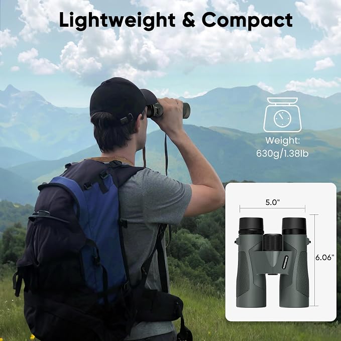 WOSPORTS 10x42 Binoculars for Adults - Image 4