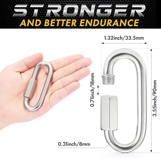 sprookber Stainless Steel Chain Quick Links - Image 2