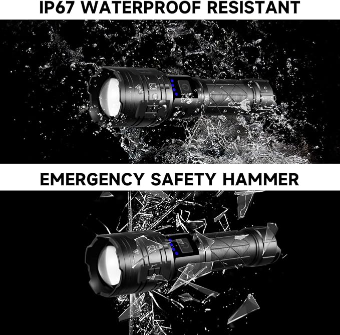 Rechargeable Flashlights High Lumens, Powerful Tactical Flashlights, 5 Modes - Image 6