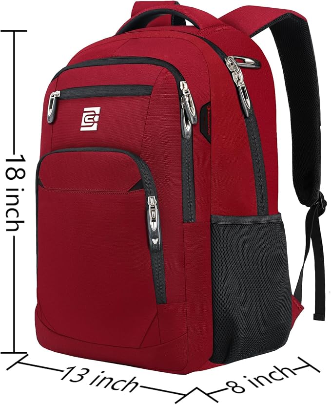 Volher Laptop Backpack, Business Travel Anti Theft Slim Durable Laptops Backpack - Image 3
