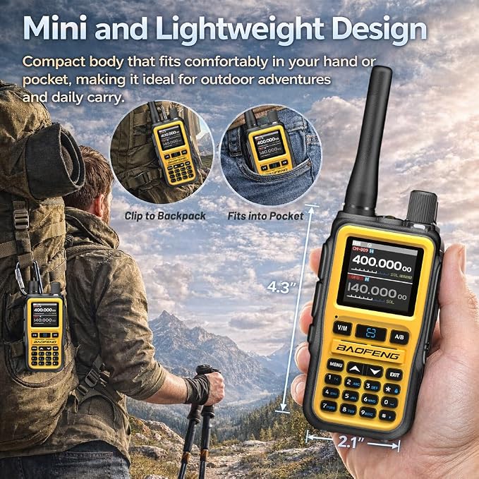 BAOFENG UV-5R Mini Ham Radio: Long Range Handheld Two Way Radio - Image 2