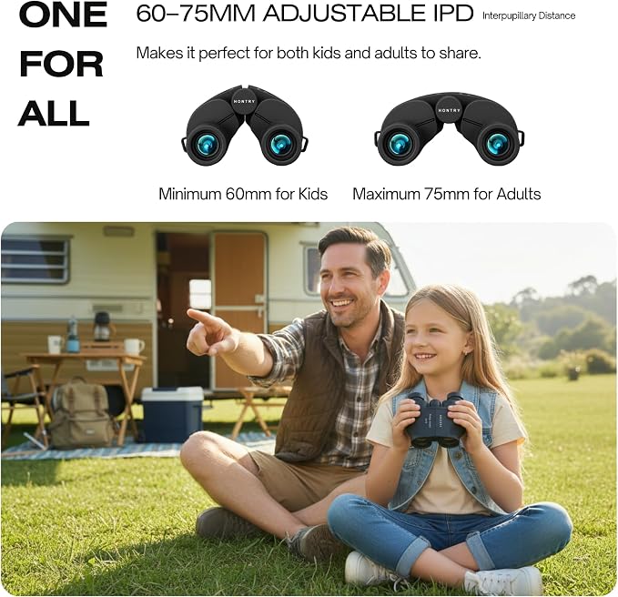 Hontry Binoculars for Adults and Kids, 12x25 Compact Binoculars for Bird - Image 6