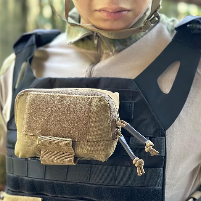 Tactical Molle Admin Pouch Chest Rig Small Molle Chest Pouch Utility MOLLE/Belt - Image 7