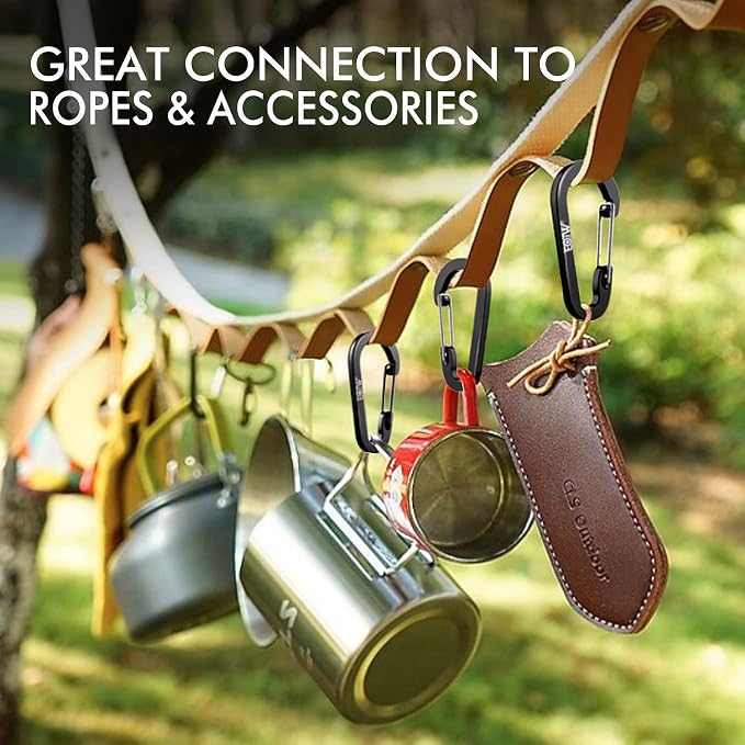 EOTW Paracord Keychain for Men Women Paracord Carabiner Backpack Keychain - Image 7