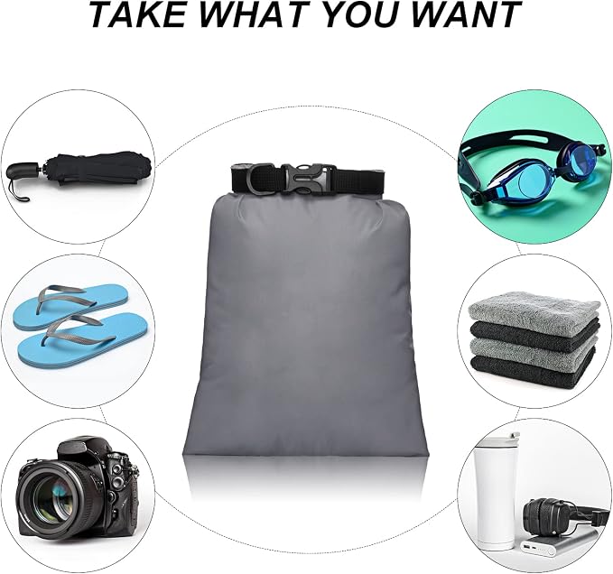 Shappy 6/12 Pcs Waterproof Dry Bags, Lightweight Outdoor Waterproof Dry Stuff - Image 4