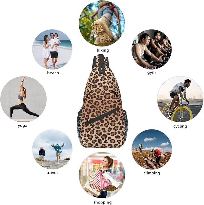 Leopard Print Crossbody Sling Bags - Image 5