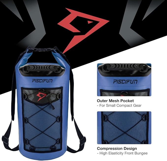 Piscifun Dry Bag, Waterproof Floating Backpack 10L/20L/30L/40L - Image 6