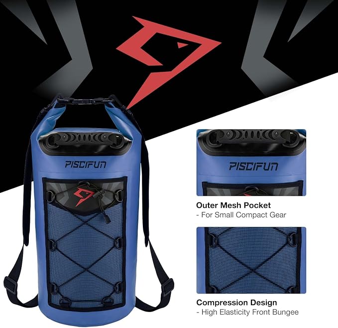 Piscifun Dry Bag, Waterproof Floating Backpack 10L/20L/30L/40L - Image 6