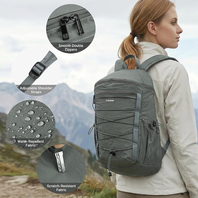 G4Free Hiking Backpack for Women Men 20L Lightweight Travel Backpacks Daypack - Image 5