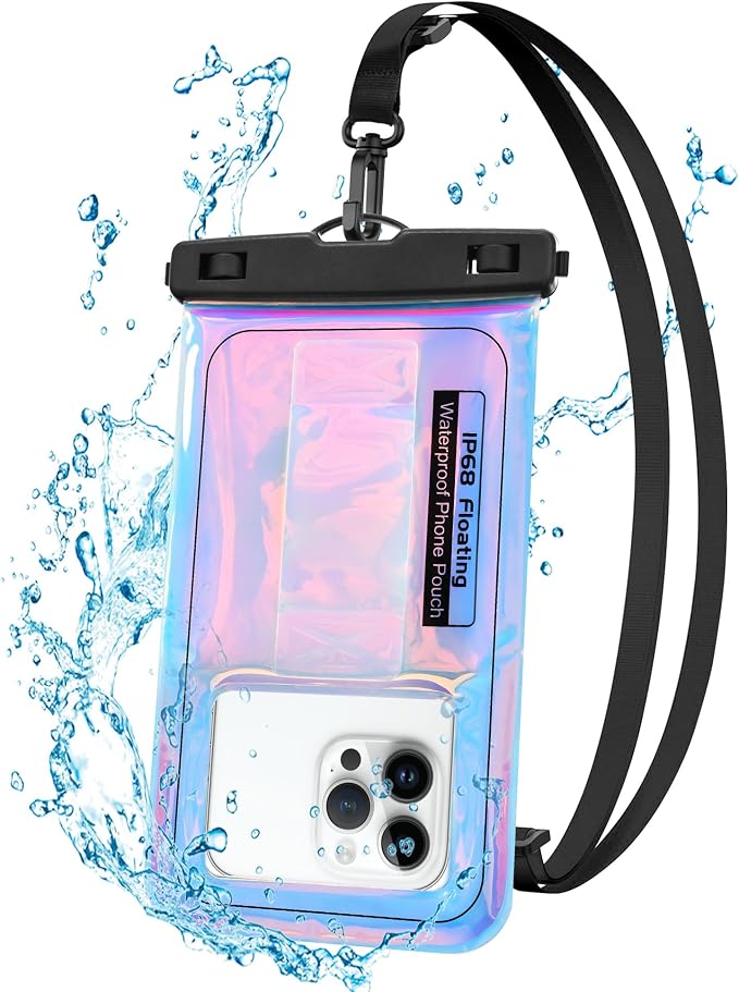 Waterproof Phone Pouch Floating, IPX68 Waterproof Phone Case by RAZOBWS