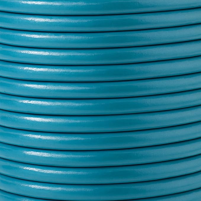 Mandala Crafts Round Genuine Teal Leather Cord - Image 3