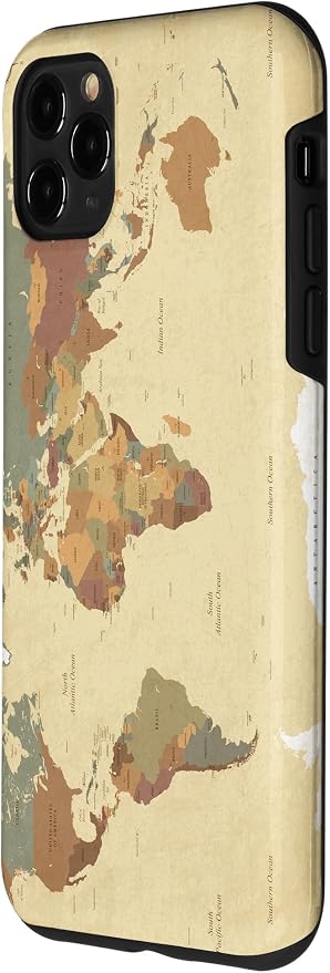 Globe Map Smartphone Cell Cover Gift World Map Pattern Phone Case - Image 2