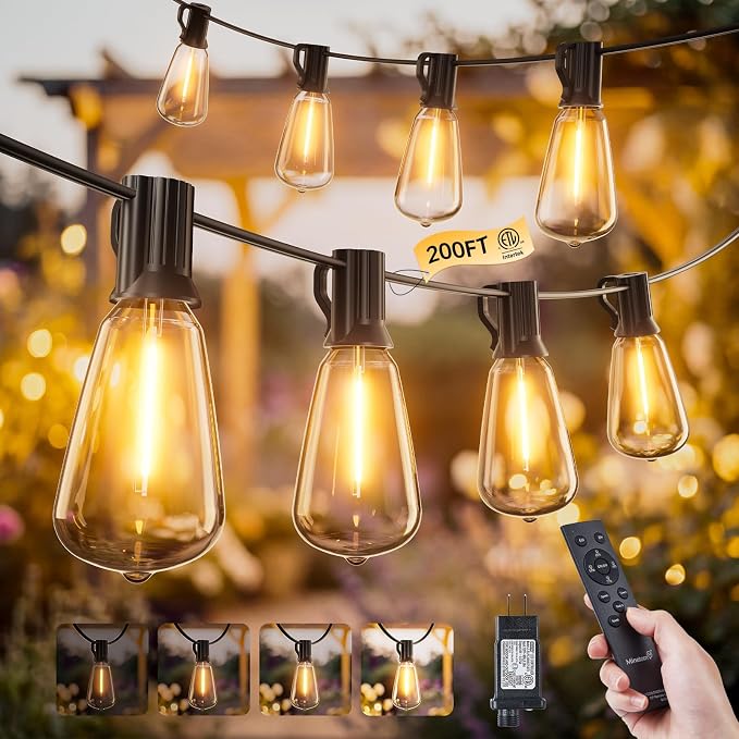 Minetom 200FT Outdoor String Lights by Minetom