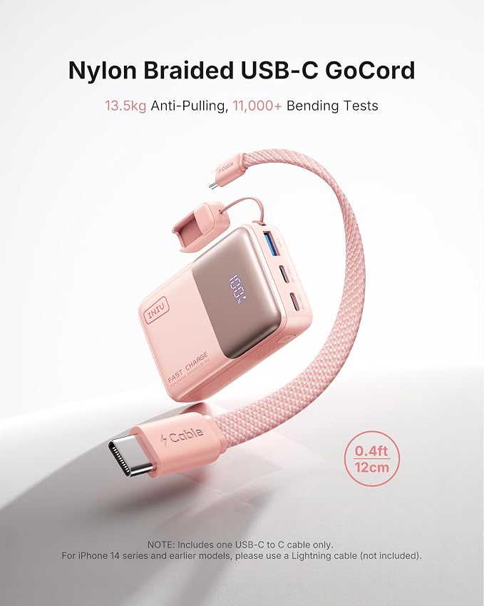 INIU Pocket Size Portable Charger, Ultra Small 10000mAh 45W PD Power Bank - Image 4