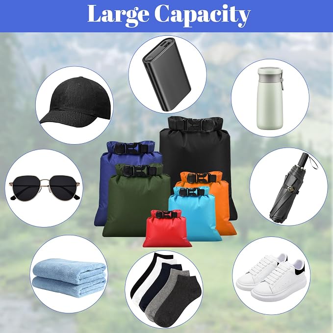 6Pack Waterproof Dry Bags, lightweight outdoor dry bags - Image 4