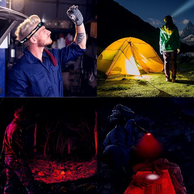 77outdoor LED Rechargeable Red Headlamp, H25LR / D25LR Powerful Lightweight - Image 7
