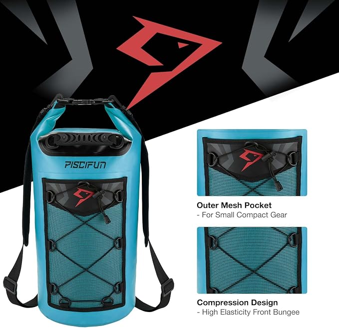 Piscifun Dry Bag, Waterproof Floating Backpack 10L/20L/30L/40L - Image 6