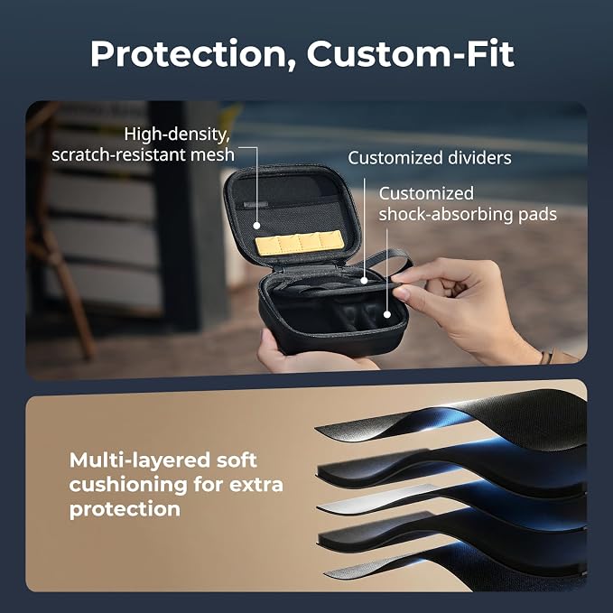 SMALLRIG Action Camera Bag for DJI Osmo Action 6/5 Pro, Camera Case can hold 4 - Image 4