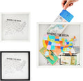 Where I've Been US Map Wooden Shadow Box Frame Wall Decoration, Travel by Unknown