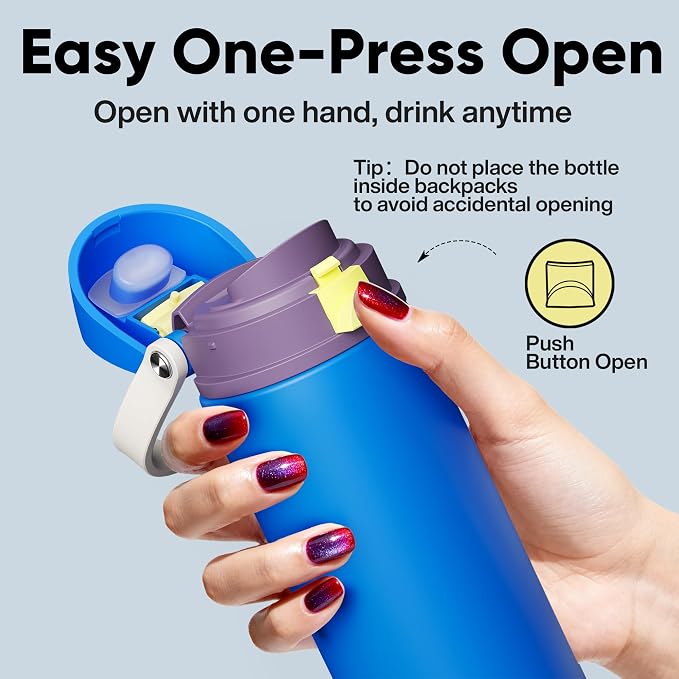 Insulated Water Bottle with Straw - Image 5