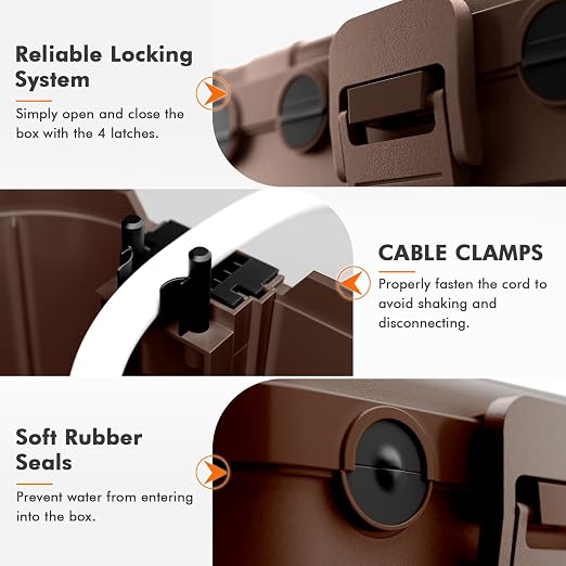 RESTMO 5-Piece Outdoor Waterproof Electrical Box Set – 12.5" x 8.5" x 5" Large - Image 3