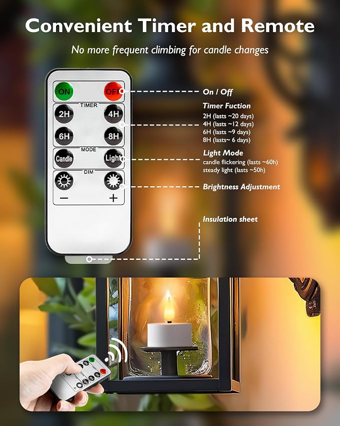Homemory Rechargeable Tea Lights Flameless Candles - Image 7