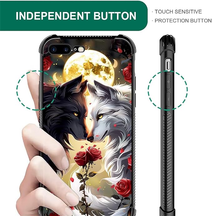 Case for iPhone 7 Plus/8 Plus, Soft Silicone Hard Acrylic for Shock Protection - Image 6