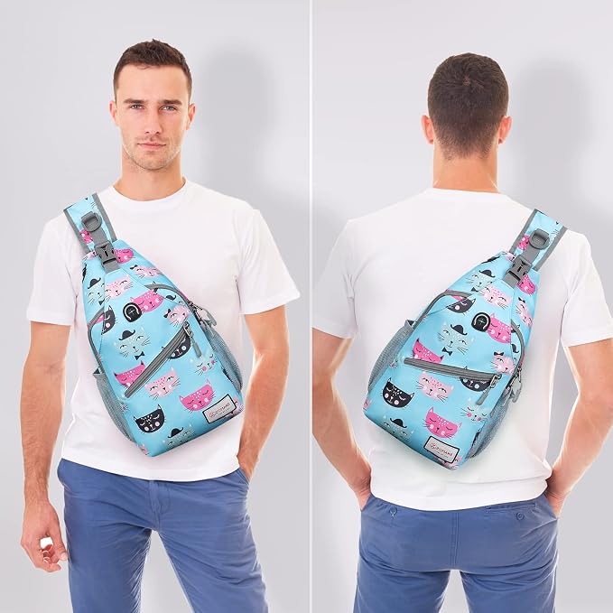 ZOMAKE Sling Bag, Small Crossbody Sling Backpack, Water Resistant Shoulder - Image 8