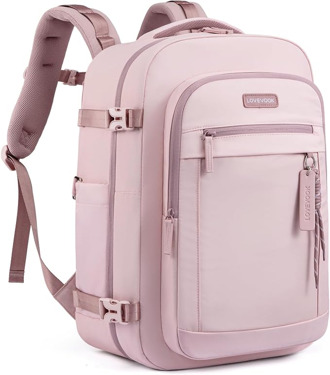 LOVEVOOK 40L Travel Backpack for Women, Airline Approved Carry On Luggage by LOVEVOOK