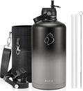 BUZIO Gallon Water Bottle Insulated, 128 oz Large Water Jug Vacuum Stainless by BUZIO