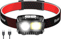 Blukar LED Headlamp Rechargeable, 2000L High Lumen Super Bright Dimmable by Blukar