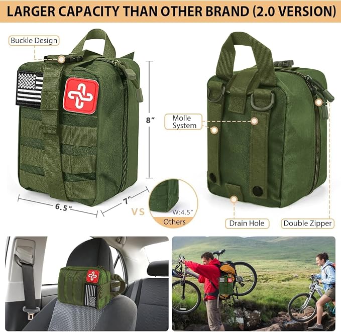 Survival Kit, Emergency Kit for Earthquake, Outdoor Adventure, Gifts for Men - Image 2