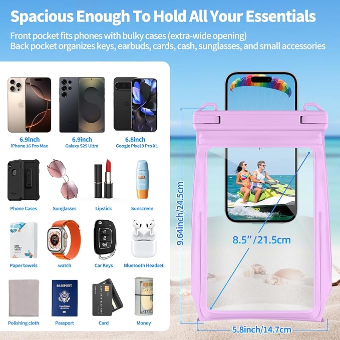 Large Waterproof Phone Pouch Floating, Waterproof Phone Case - Image 3