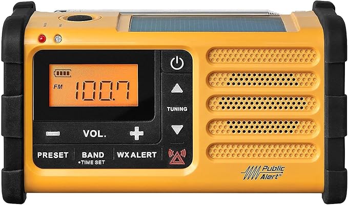 Sangean MMR-88 AM/FM/Weather+Alert Emergency Radio. Solar/Hand - Image 3