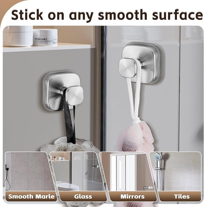 Heavy Duty Reusable Suction Cup Hooks - Image 3