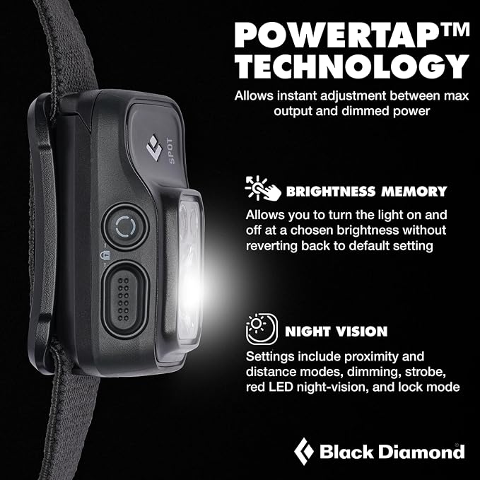 BLACK DIAMOND Spot 400 Headlamp | 400 Lumens Brightness, Dimmable | Waterproof - Image 3