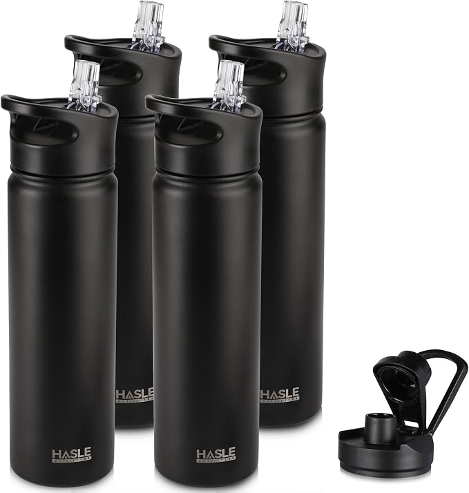 HASLE OUTFITTERS Insulated Water Bottle 22 oz Double Wall Stainless Steel Water by HASLEOUTFITTERS