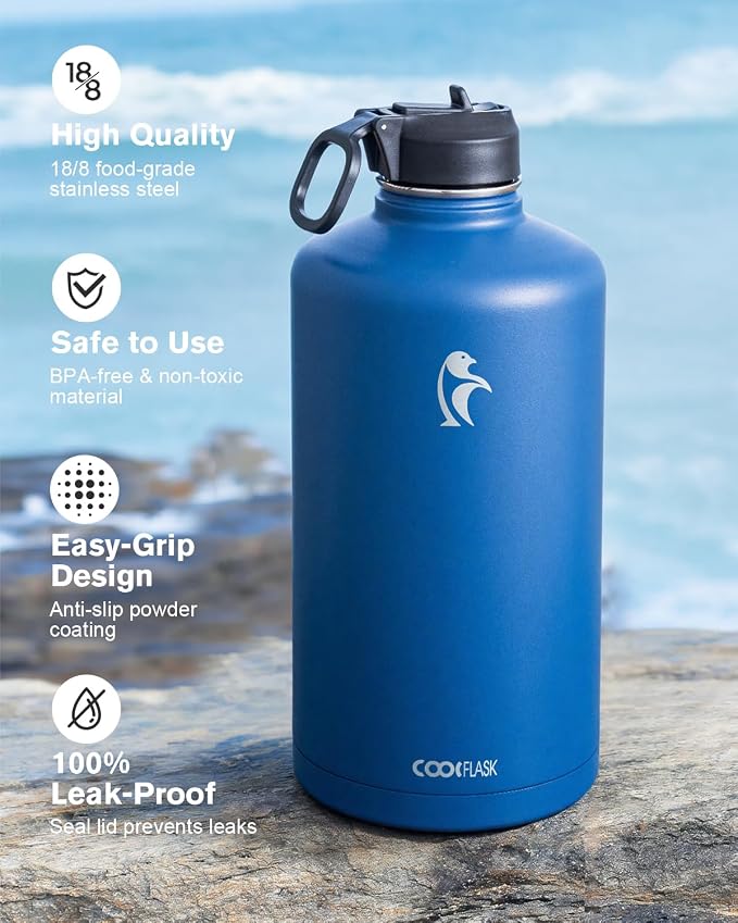 Coolflask 128 oz Gallon Water Bottle Insulated - Image 3