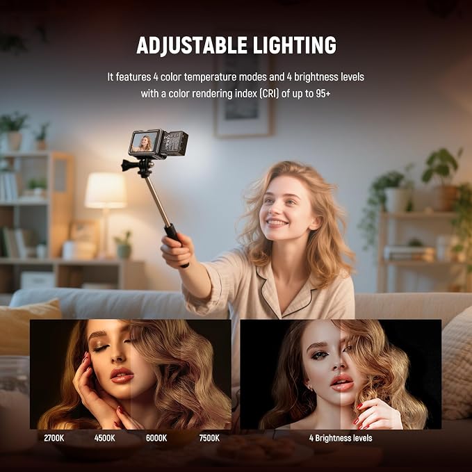 NEEWER Basics Magnetic RGB Action Camera Light Compatible - Image 4